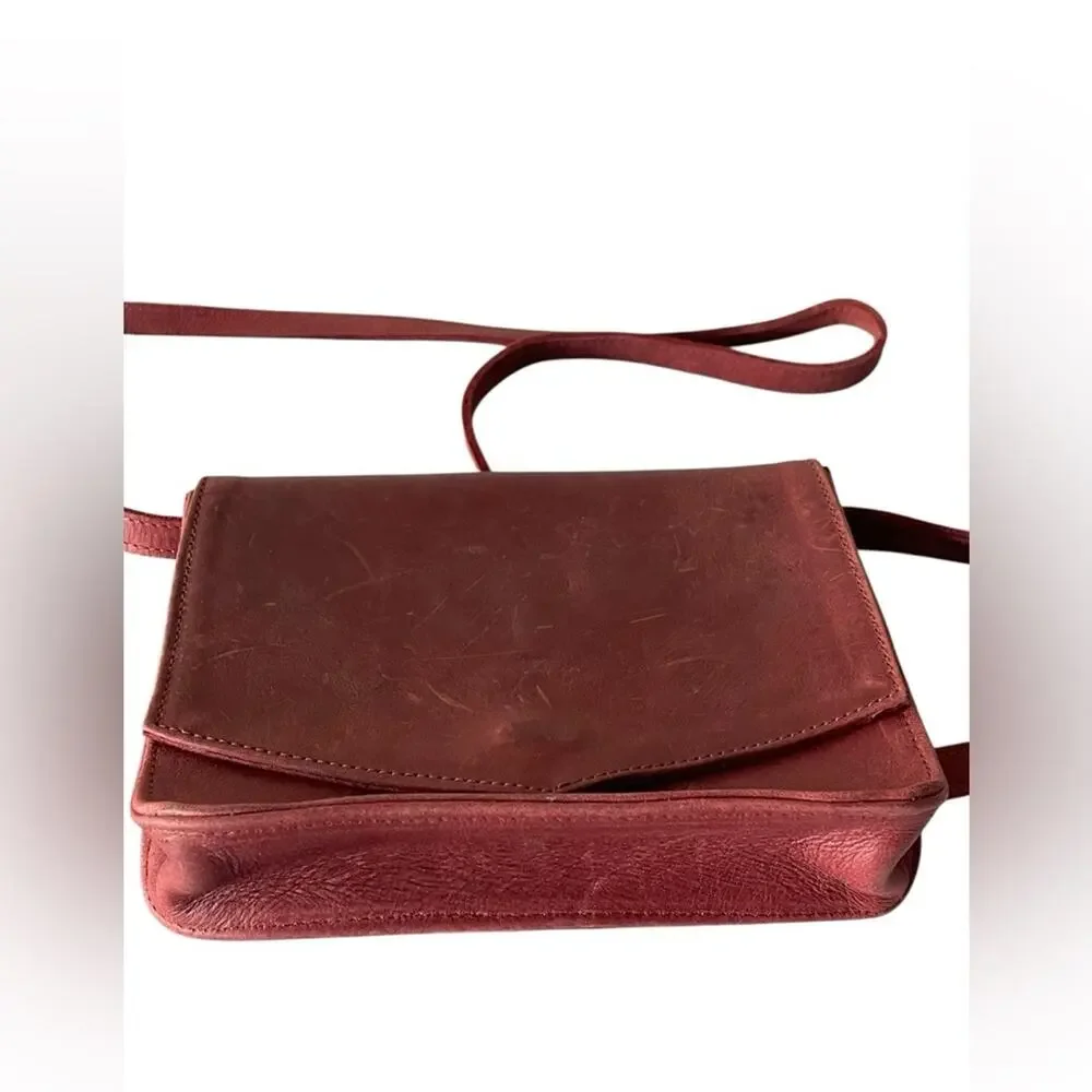 Able Local Global fashionable Women's all leather Crossbody handmade